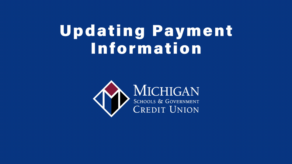 Updating your payment information in QuickPay